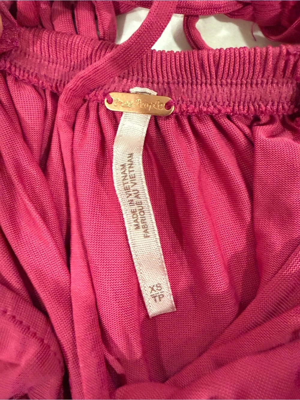 Free People Magenta Spaghetti Strap Tank